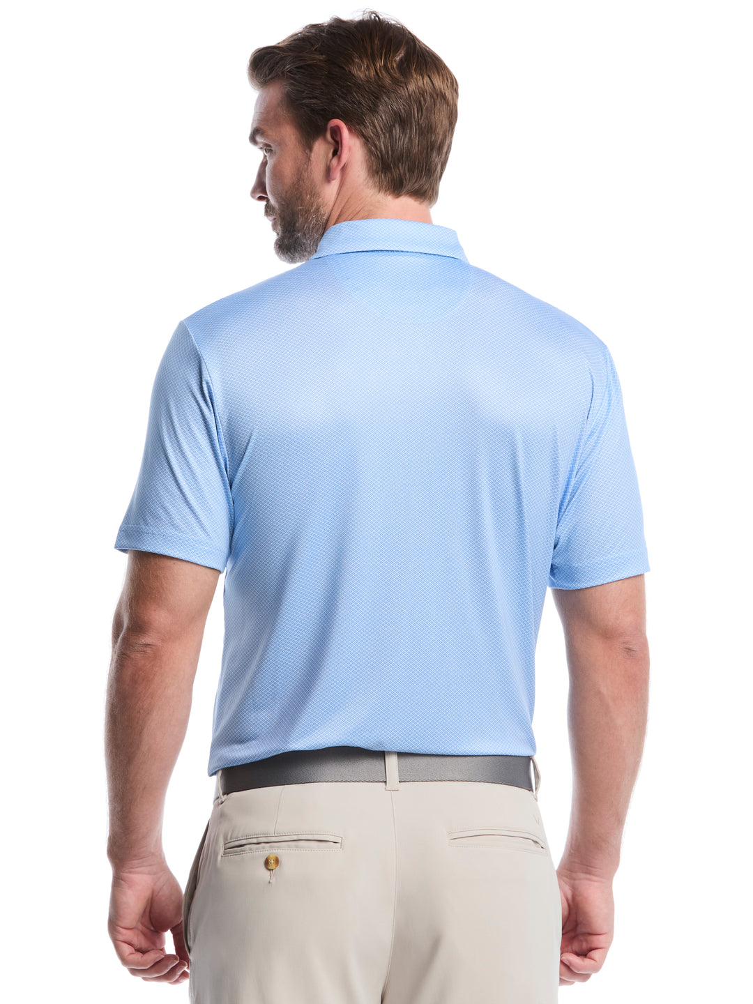 Heather Geo Print Golf Polo (Open Air) 