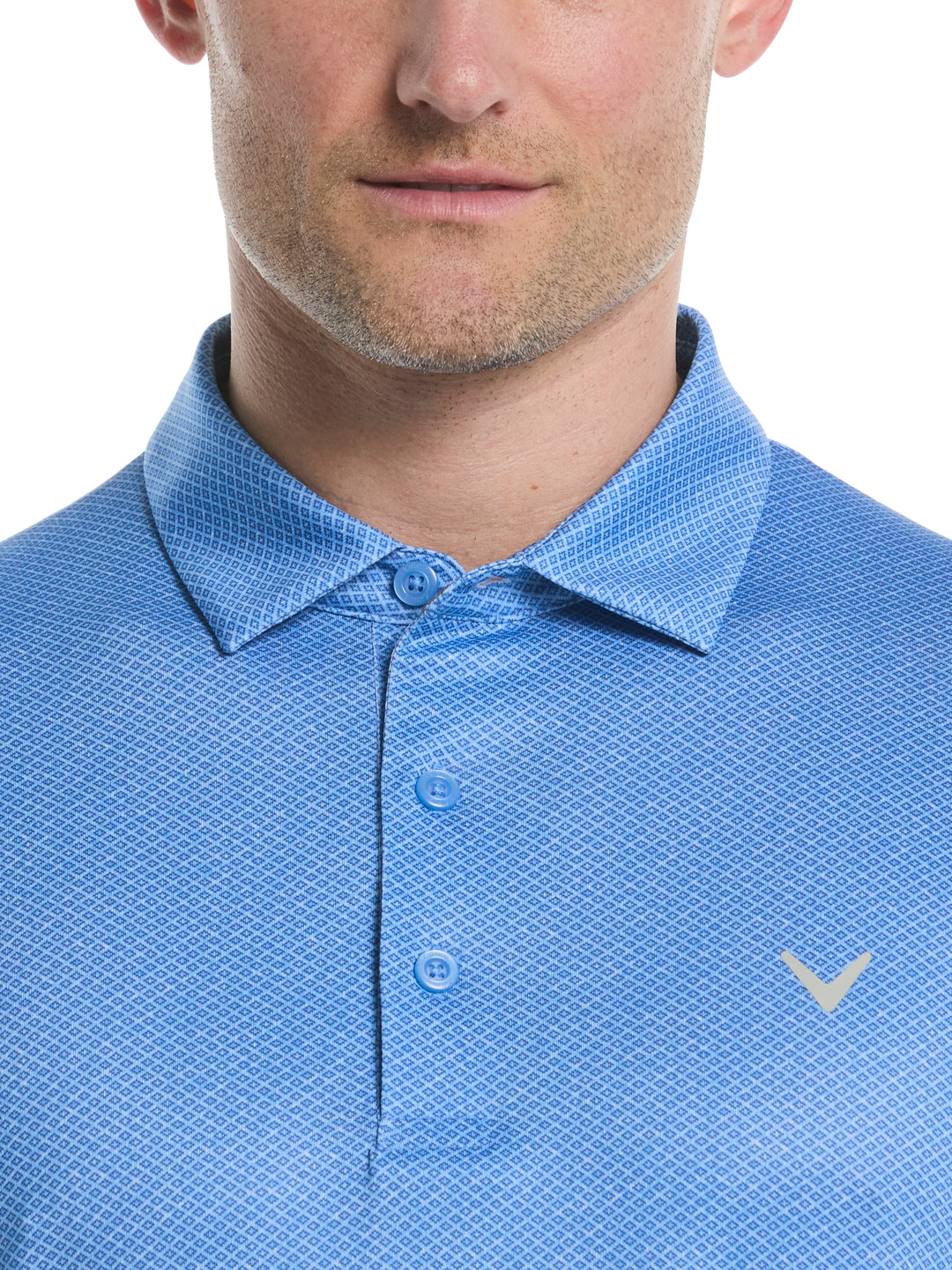 Mens Heather Geo Print Golf Polo (Regatta) 