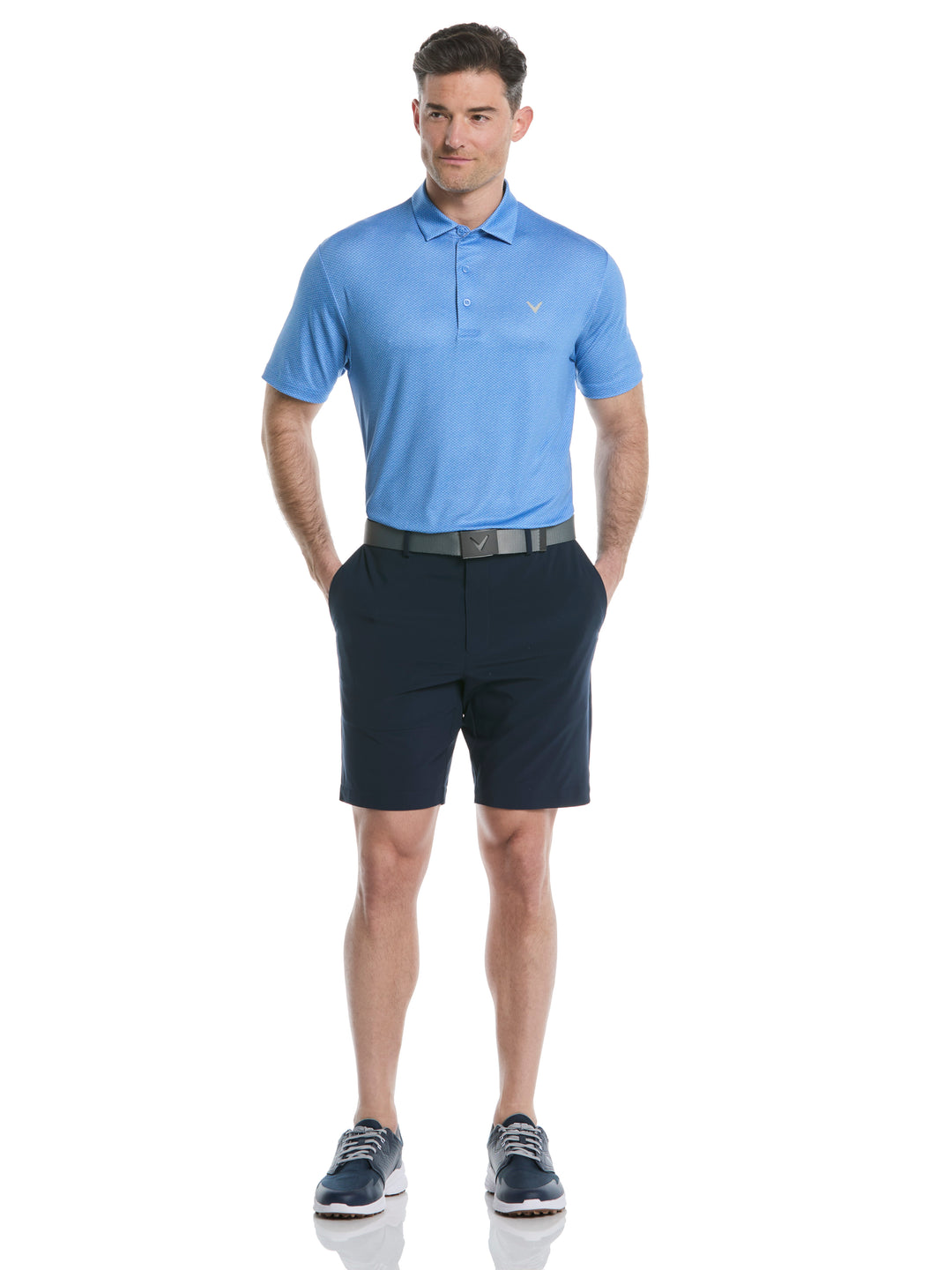 Mens Heather Geo Print Golf Polo (Regatta) 