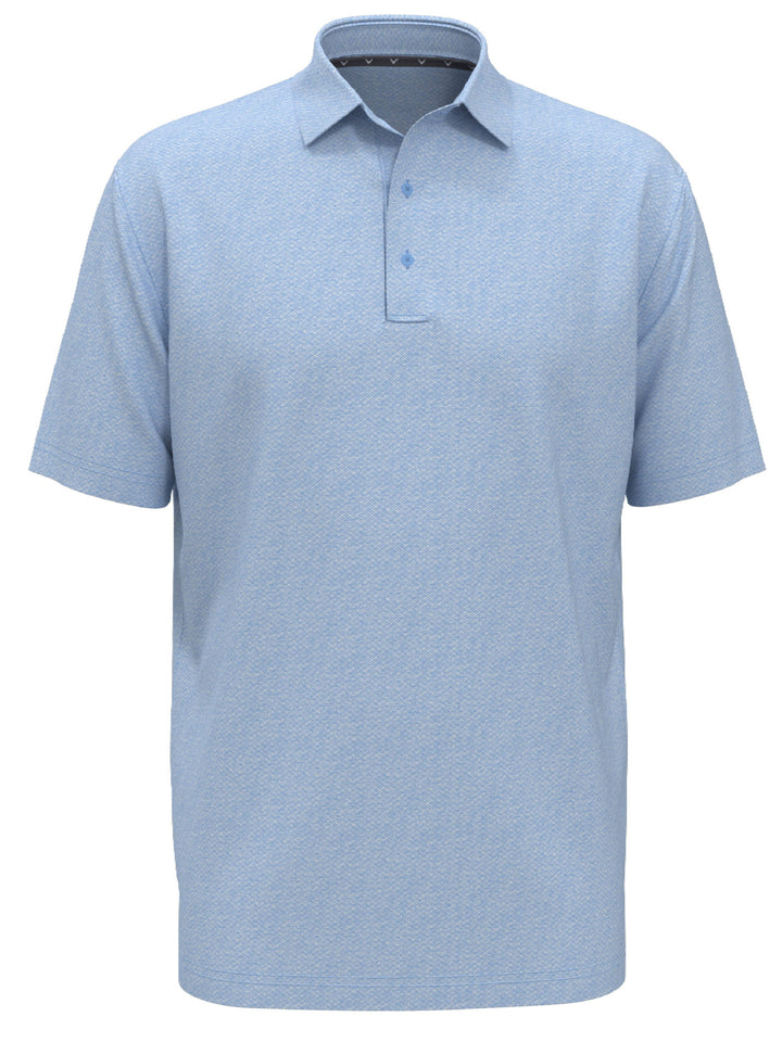 Heather Geo Print Golf Polo (Comet Sea Star)