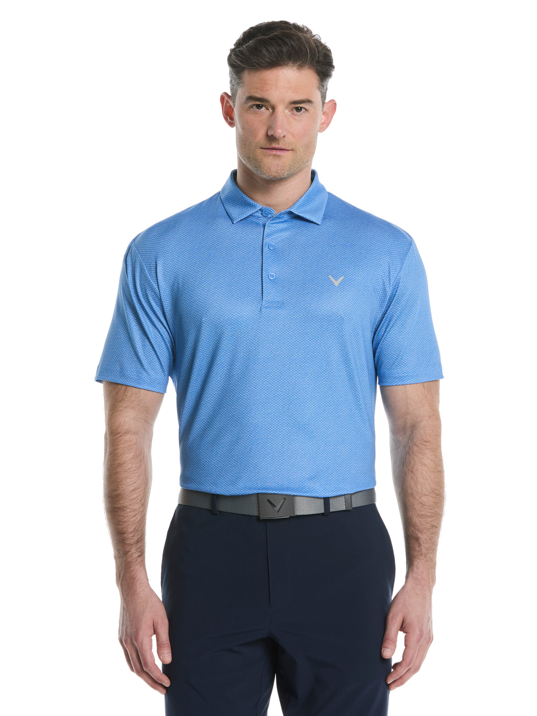 Mens Heather Geo Print Golf Polo (Regatta) 