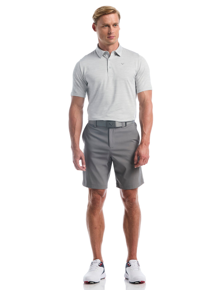 Heather Jacquard Essential Golf Polo (Highrise Htr) 