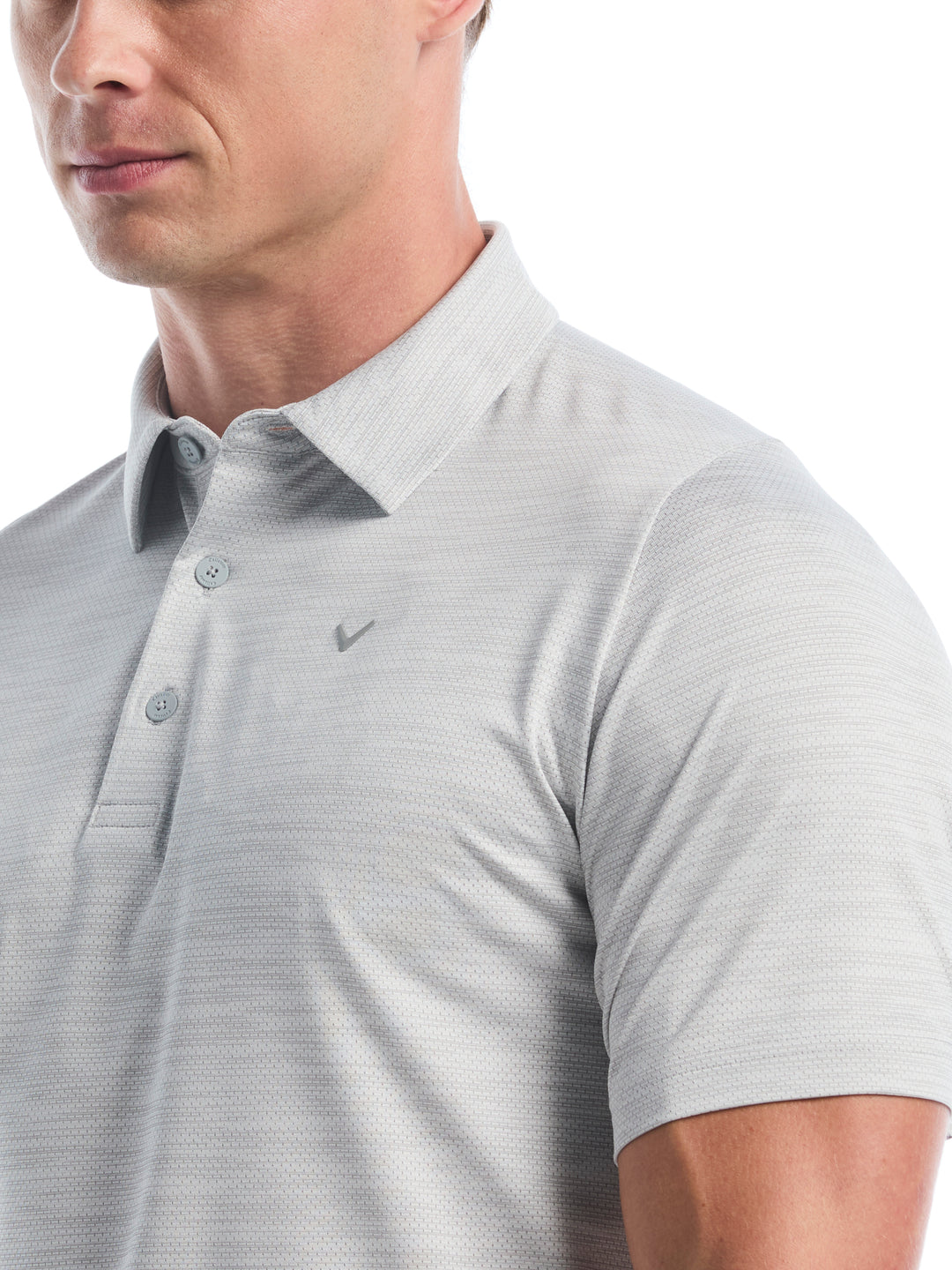 Heather Jacquard Essential Golf Polo (Highrise Htr) 