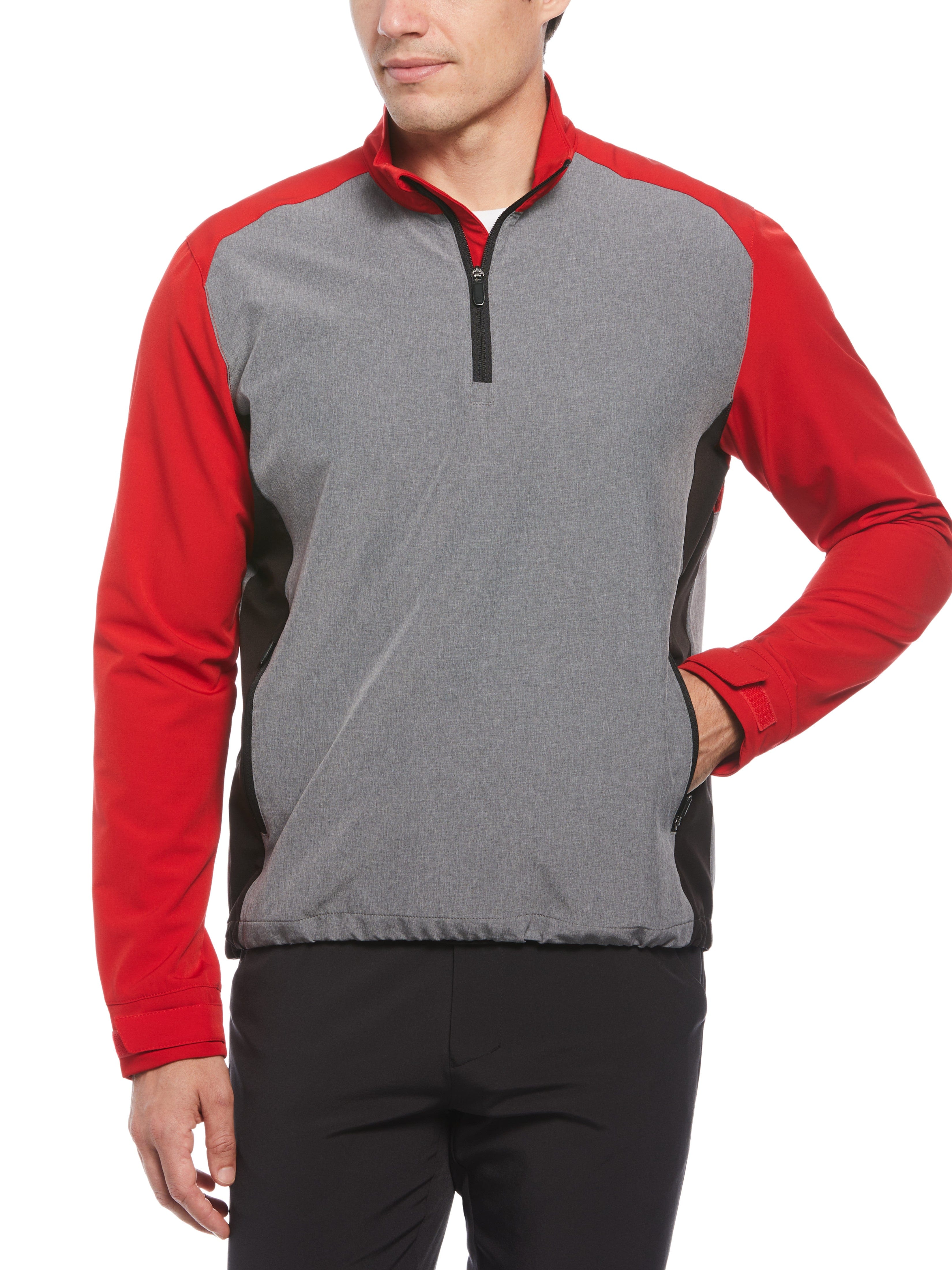 Mens Heathered Block Quarter Zip Golf Jacket – Callaway Apparel