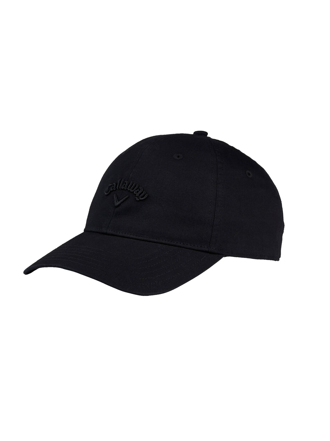 Mens Heritage Twill Adjustable Golf Hat-Hats-Black/Black-OS-Callaway