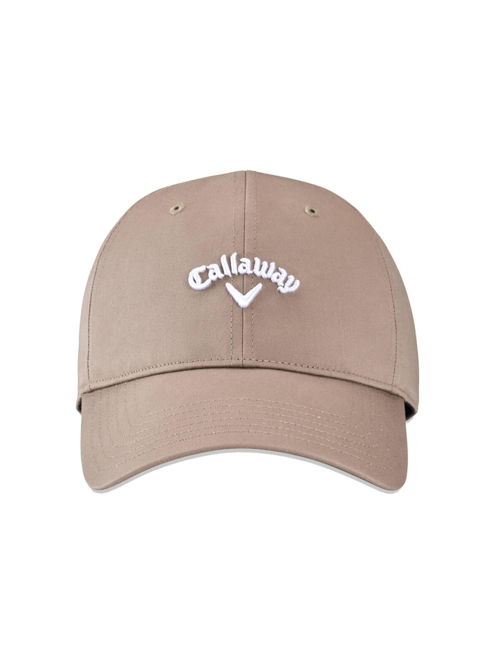 Mens Heritage Twill Adjustable Golf Hat-Hats-Khaki-OS-Callaway