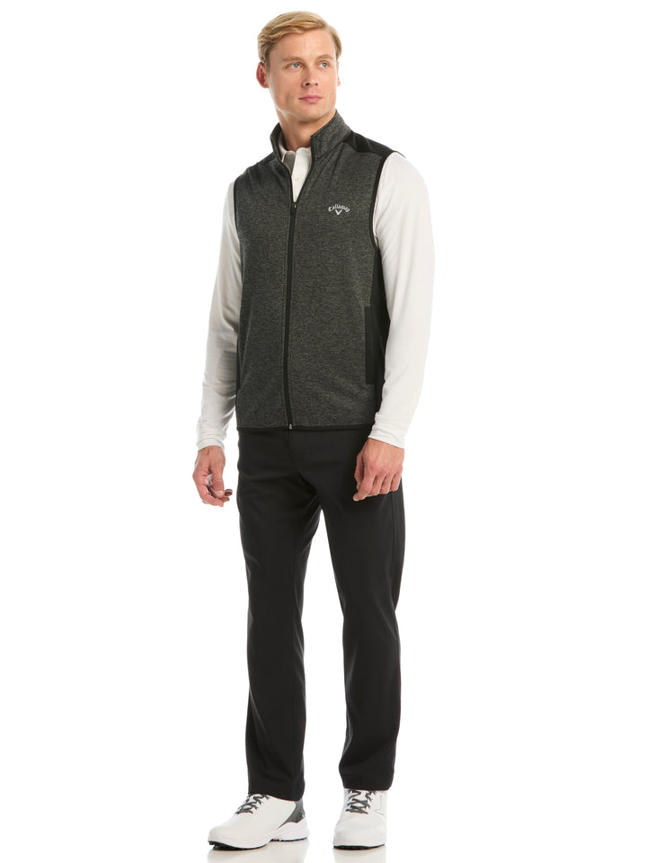 Mens Herringbone Midweight Full Zip Vest-Vests-Callaway