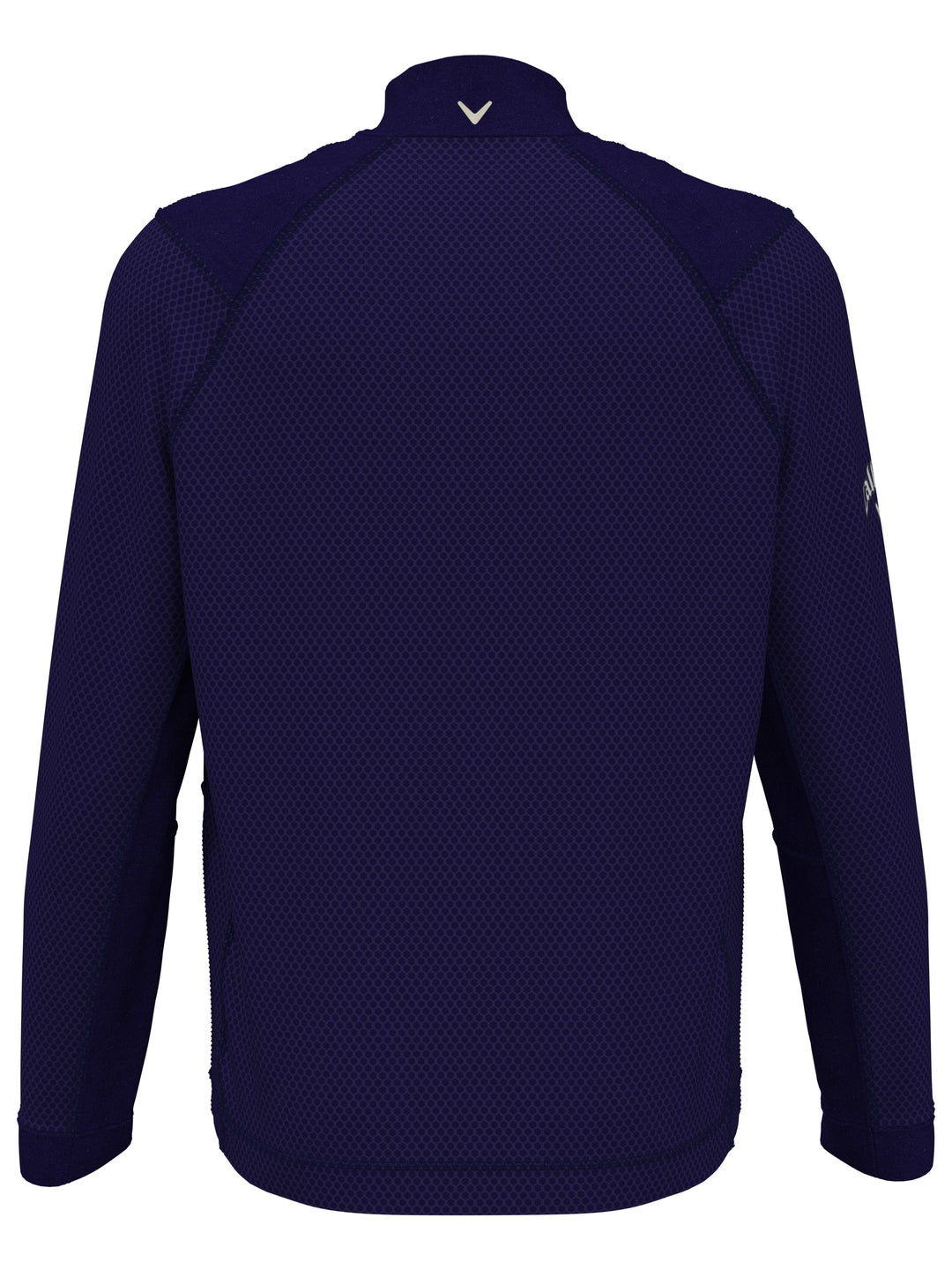 Hexagon Textured 1/2 Zip Base Layer Golf Top (Peacoat) 