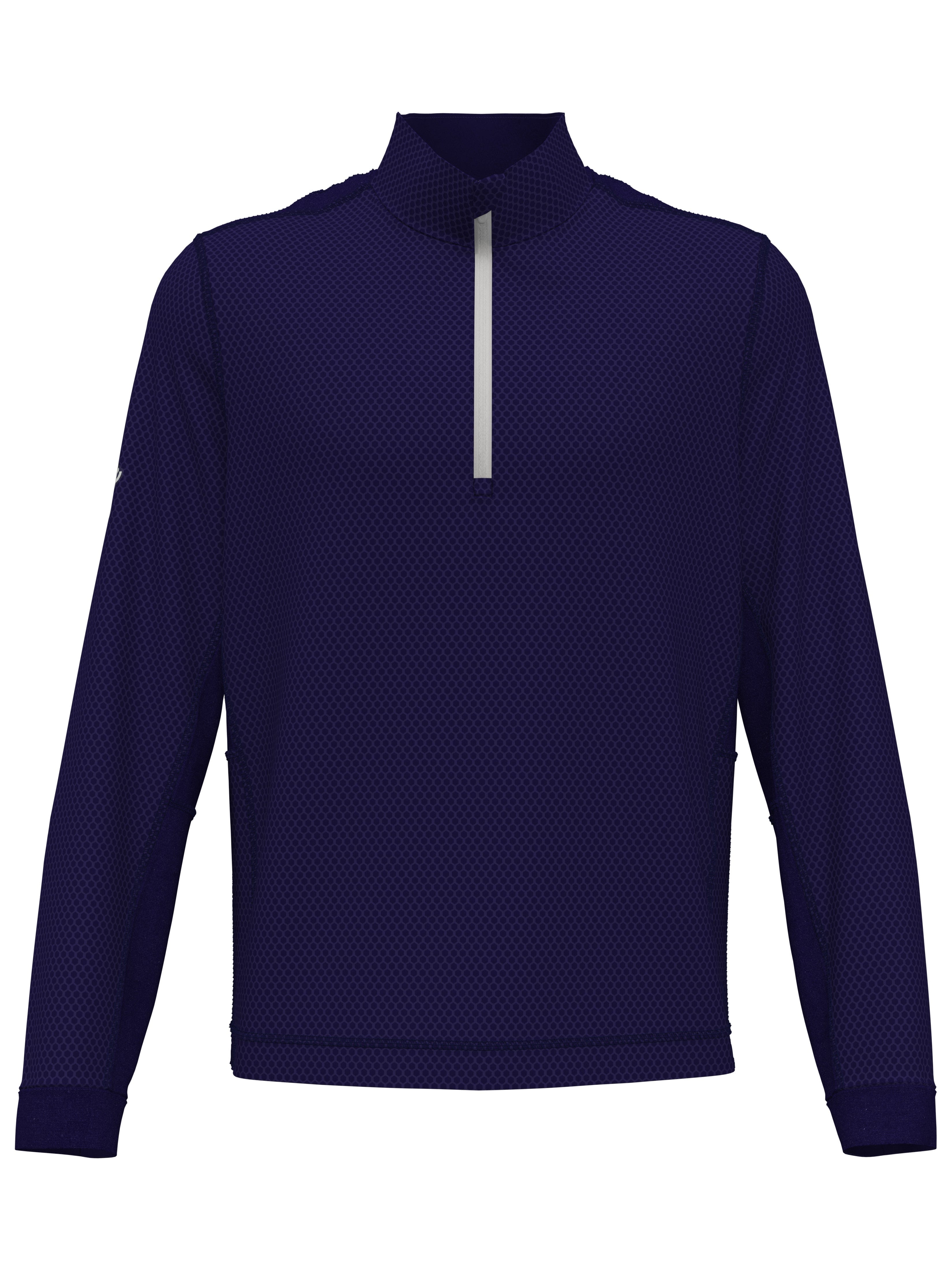 Mens Hexagon Textured 1/2 Zip Base Layer Golf Top – Callaway Apparel