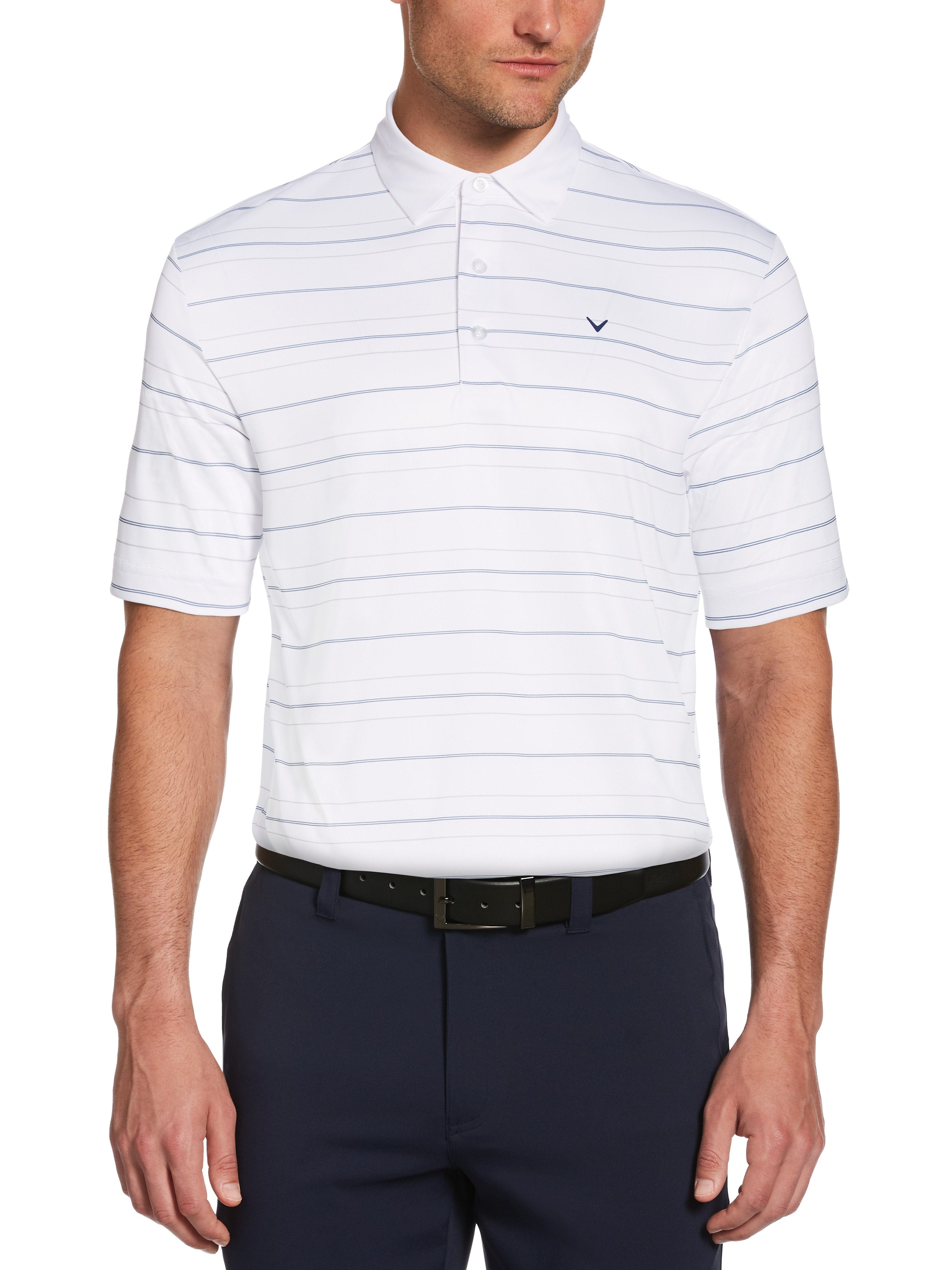 Mens Horizontal Stripe Golf Polo – Callaway Apparel