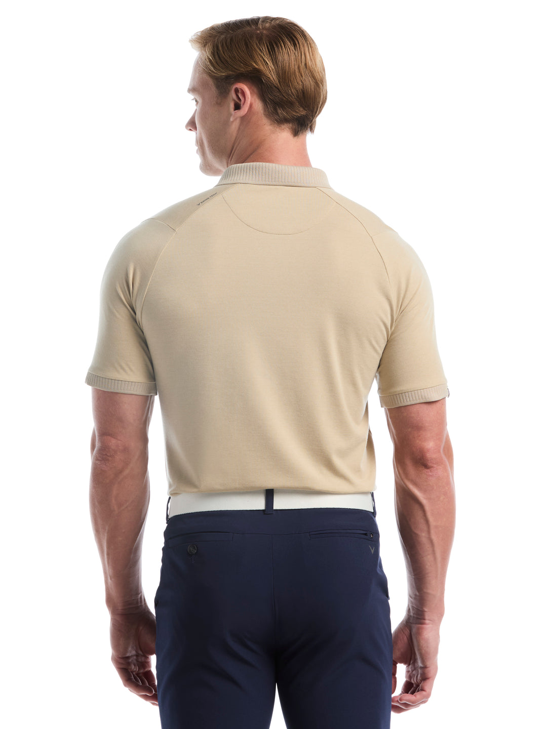 In The Details Print Golf Polo (Fields Of Rye Htr) 