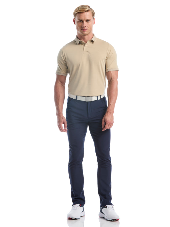 In The Details Print Golf Polo (Fields Of Rye Htr) 