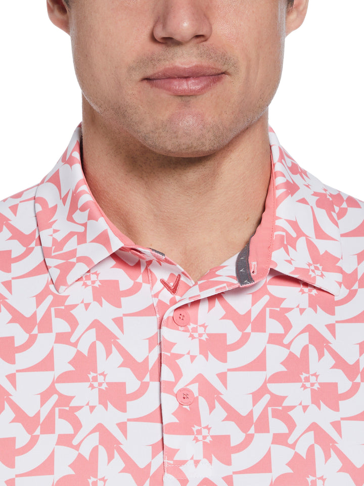 Mens Layered Floral Print (Strawberry Pink) 