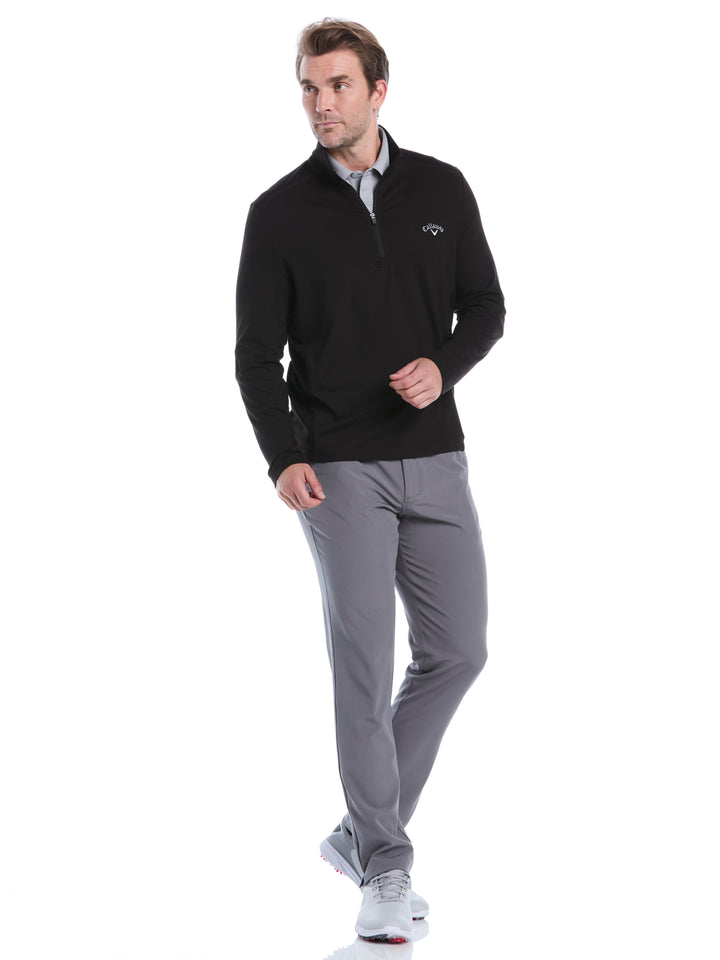 Lightweight 1/4 Zip Golf Pullover (Caviar) 