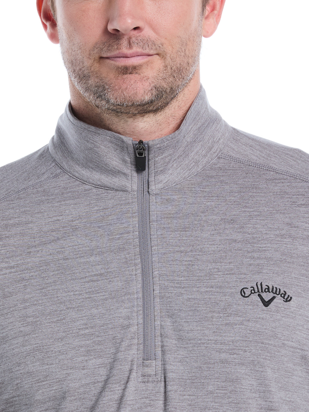 Lightweight 1/4 Zip Golf Pullover (Quiet Shade Htr) 