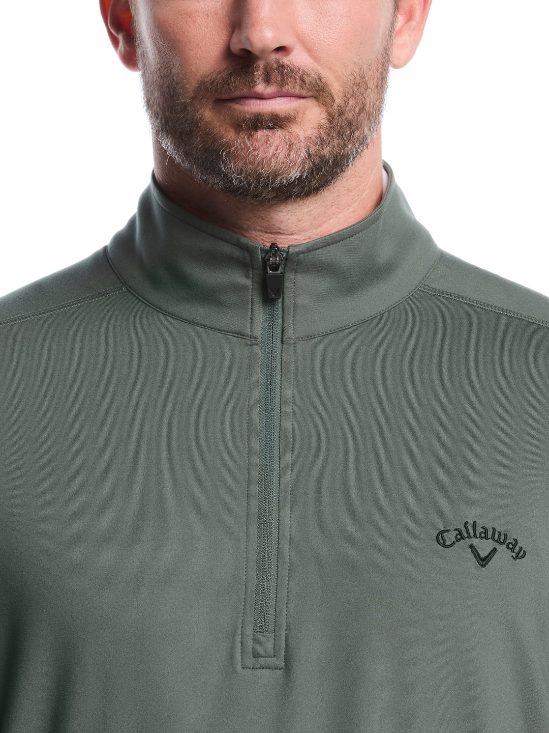 Lightweight 1/4 Zip Golf Pullover (Dark Forest) 
