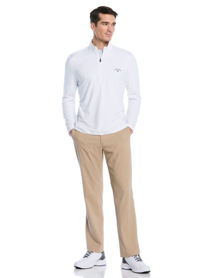 Lightweight 1/4 Zip Golf Pullover (Bright White) 