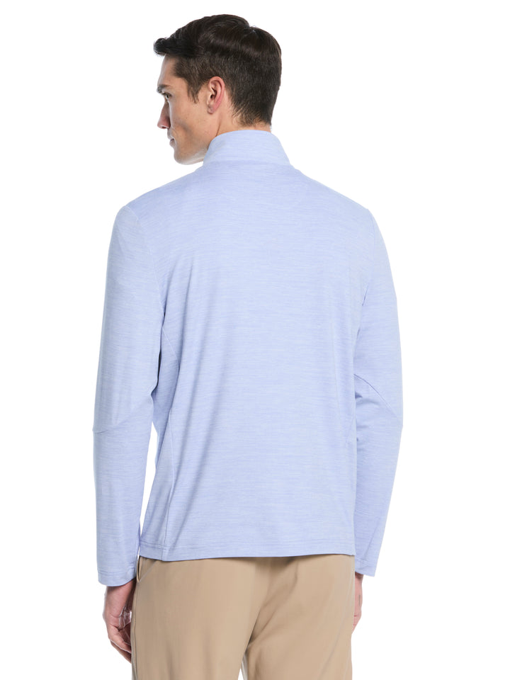 Lightweight 1/4 Zip Golf Pullover (Chambray Htr) 