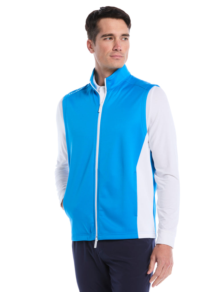 Mens Lightweight Full Zip Knit Vest – Callaway Apparel