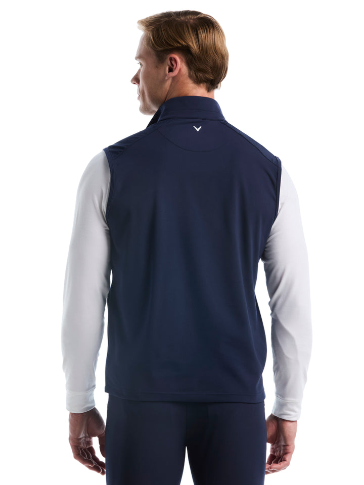 Lightweight Knit 1/4 Zip Golf Vest (Peacoat) 