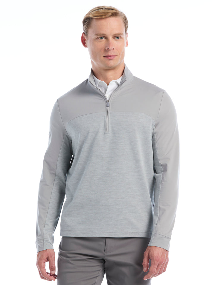 Mens Lightweight Lux Touch Quarter Zip-Pullovers-Concrete-S-Callaway