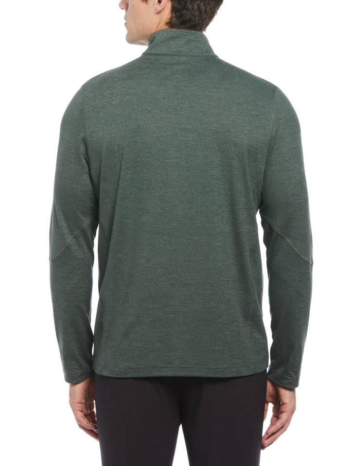 Lightweight Quarter Zip Golf Pullover (Forest Htr) 