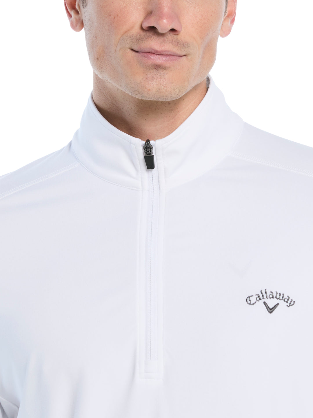 Lightweight 1/4 Zip Golf Pullover (Bright White) 
