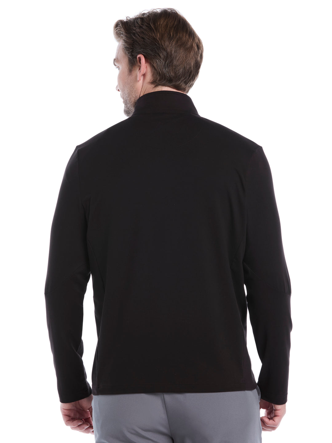 Lightweight 1/4 Zip Golf Pullover (Caviar) 
