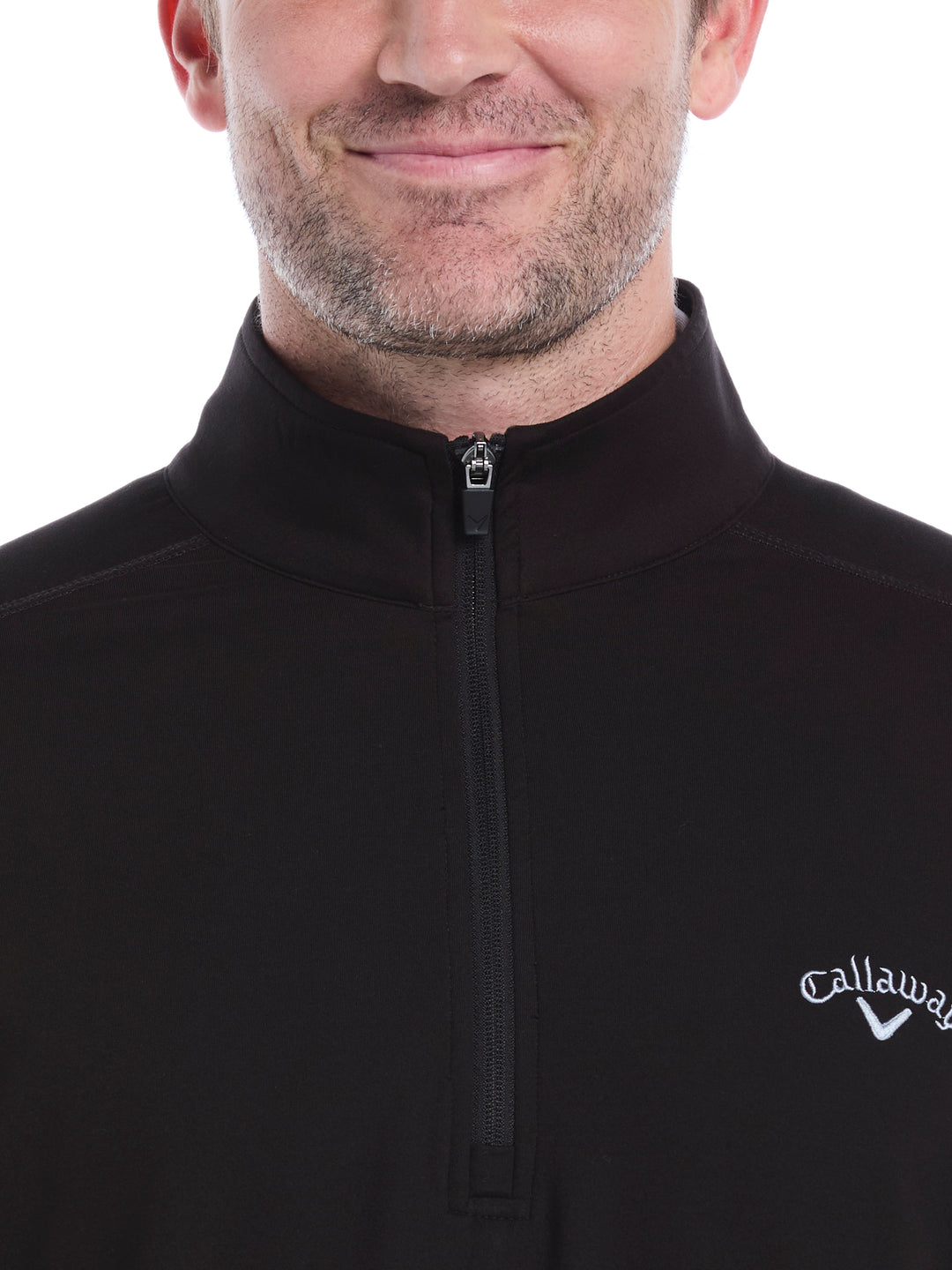 Lightweight 1/4 Zip Golf Pullover (Caviar) 