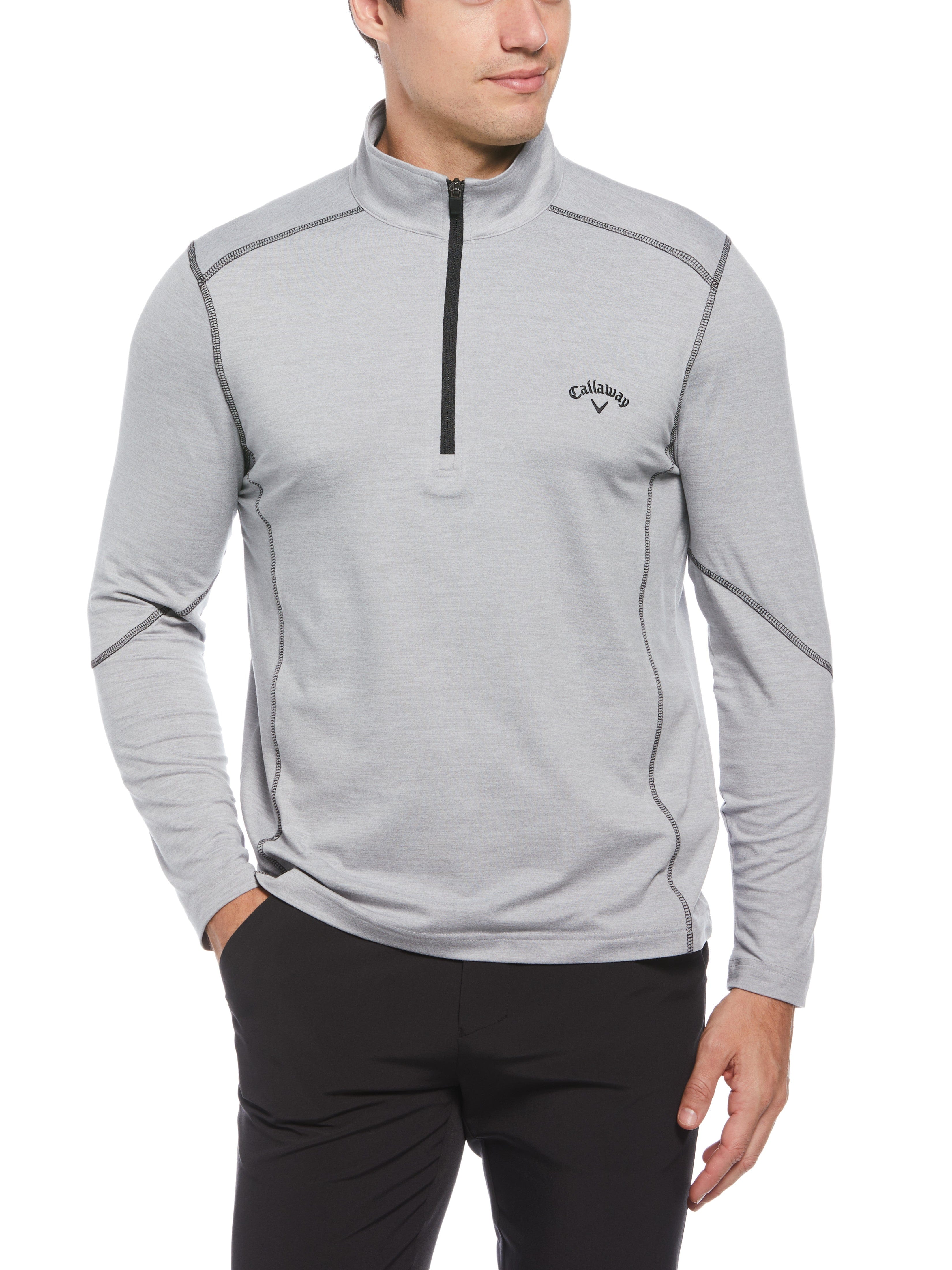 Mens Lightweight Quarter Zip Golf Pullover Callaway Apparel