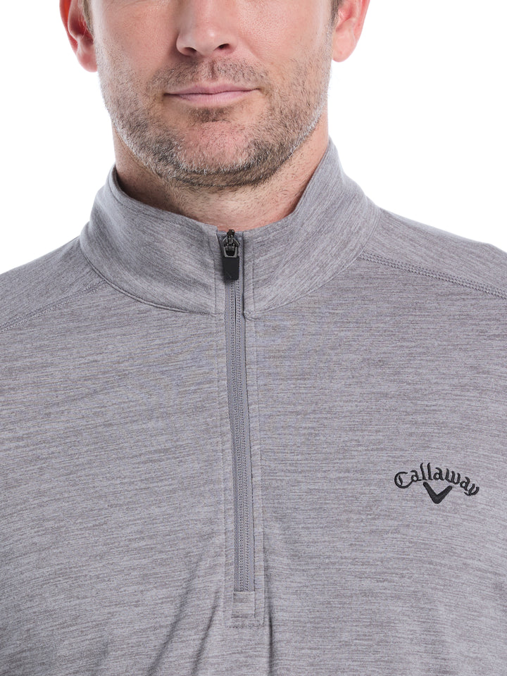 Lightweight 1/4 Zip Golf Pullover (Quiet Shade Htr) 