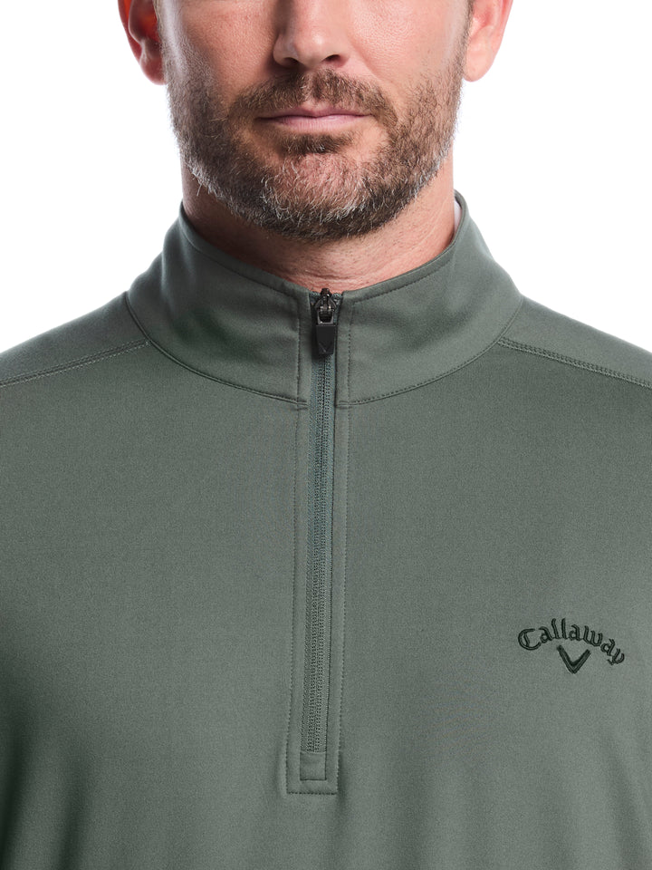 Lightweight 1/4 Zip Golf Pullover (Dark Forest) 