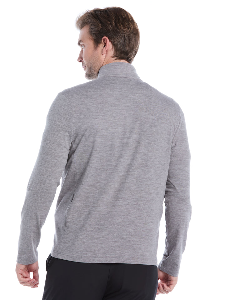 Lightweight 1/4 Zip Golf Pullover (Quiet Shade Htr) 
