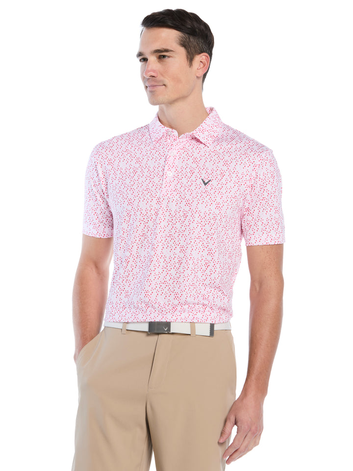 Mens Love Funfetti Print Polo-Polos-Bright White-S-Callaway