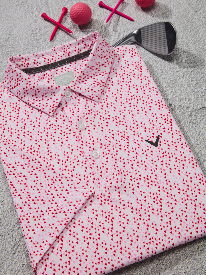Mens Love Funfetti Print Polo-Polos-Callaway