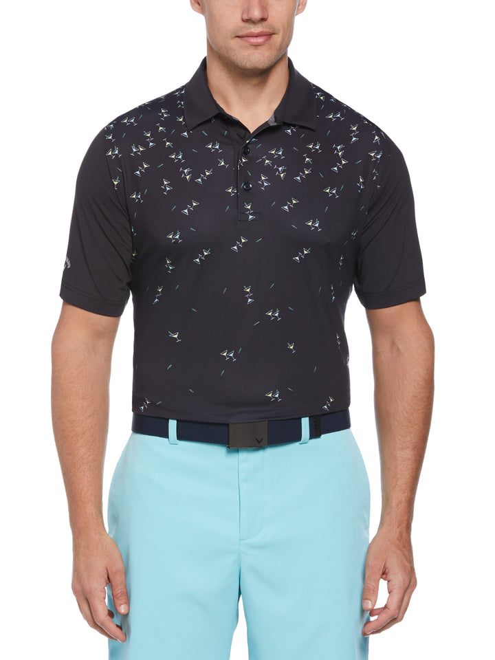 Mens Martini Print Golf Polo-Polos-Callaway