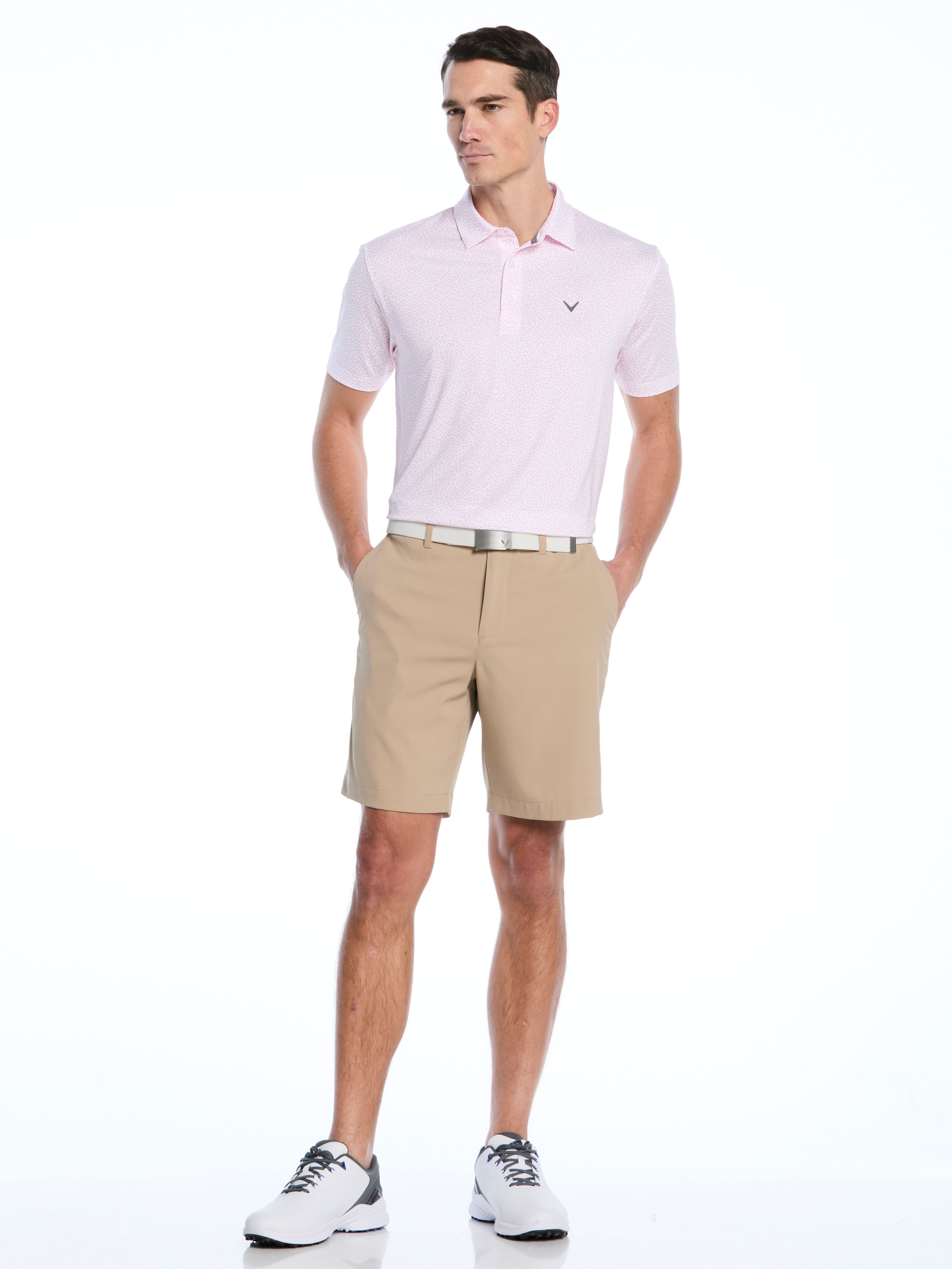 Mens Micro Hearts Print Polo – Callaway Apparel