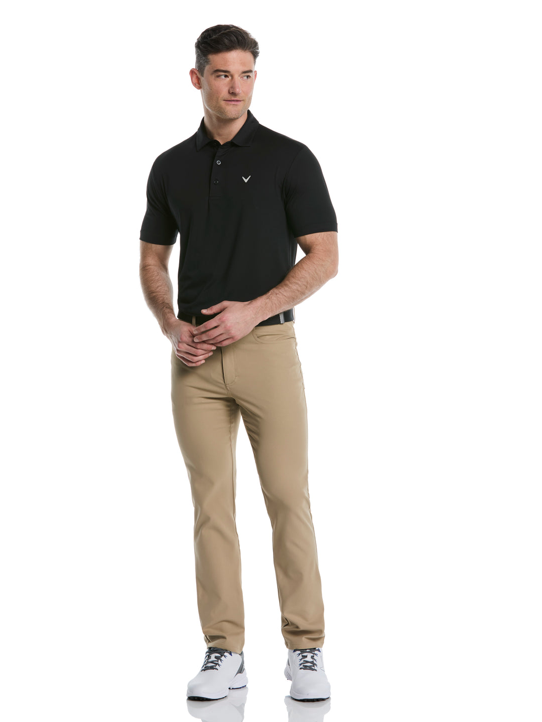 Mens Micro Hex Solid Color (Caviar) 