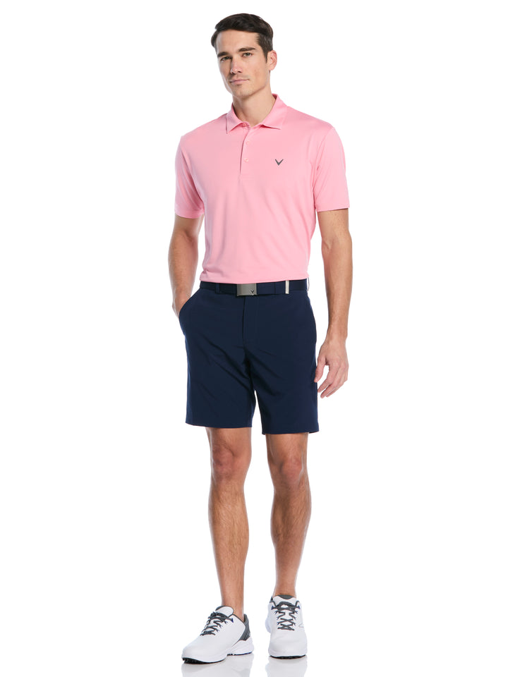 Micro Hex Golf Polo Shirt (Dianthus) 