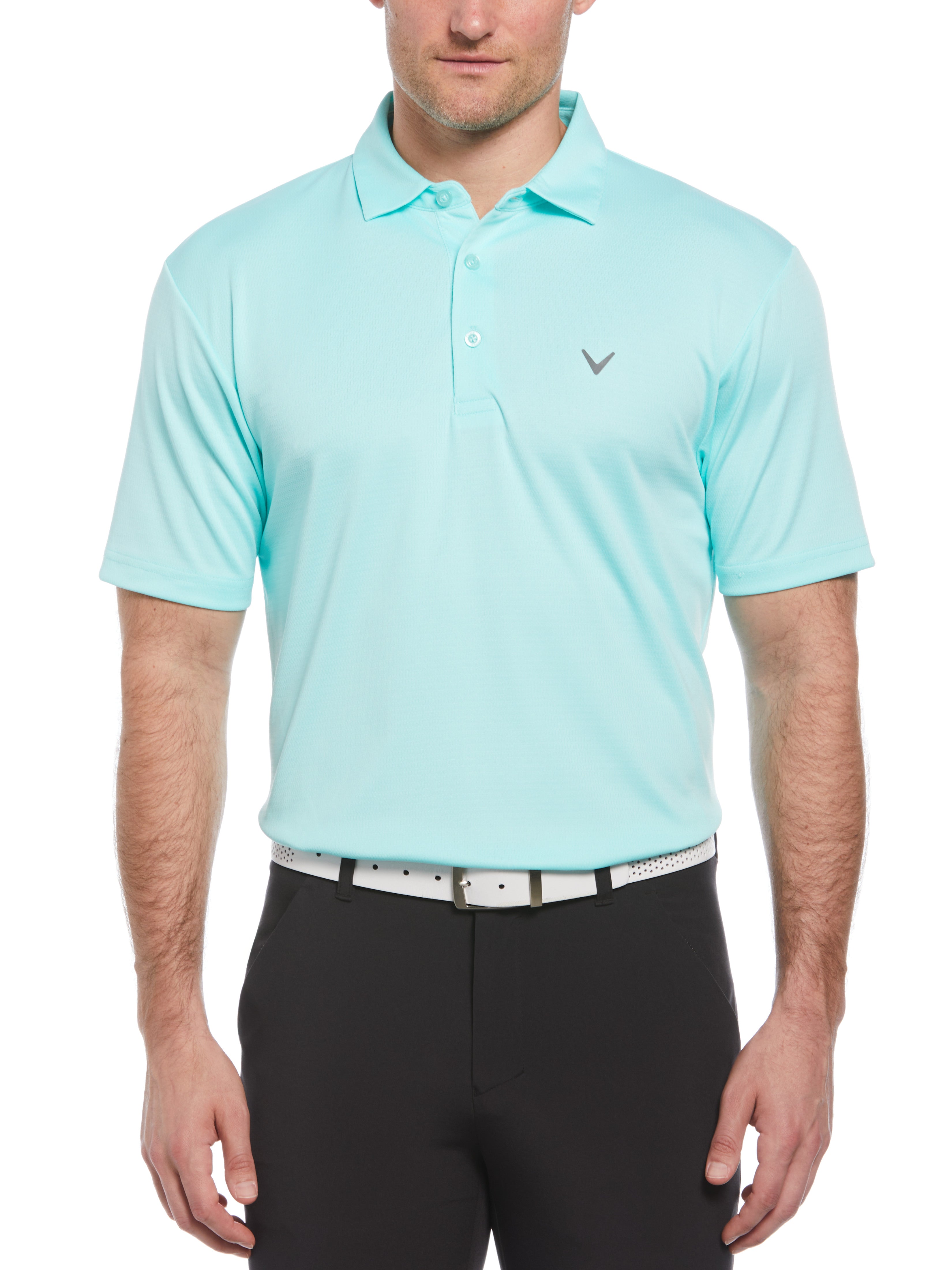 Mens Micro Texture Polo – Callaway Apparel