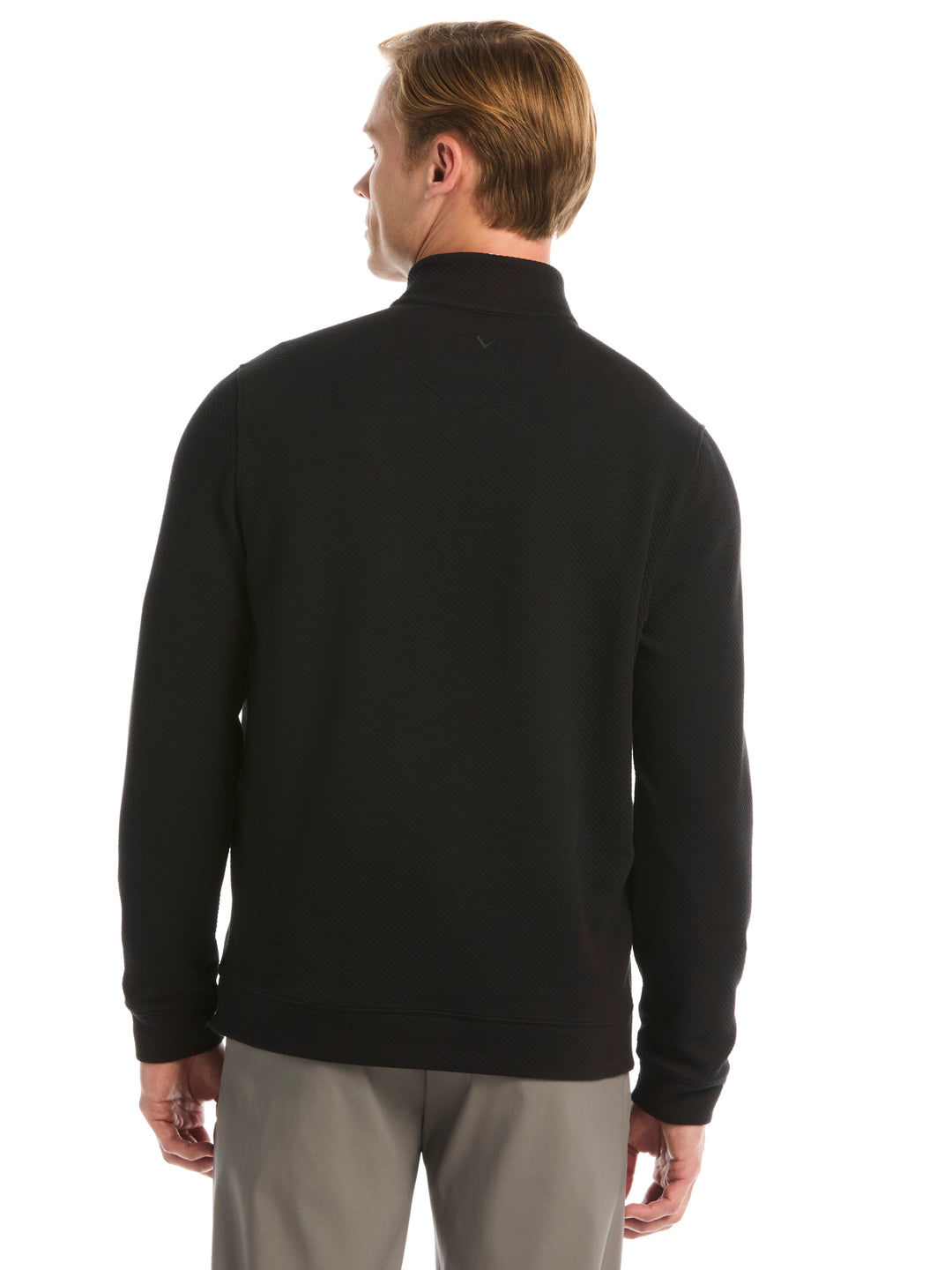 Mens Midweight Argyle Quarter Zip-Pullovers-Callaway