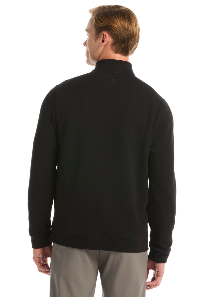 Mens Midweight Argyle Quarter Zip-Pullovers-Callaway