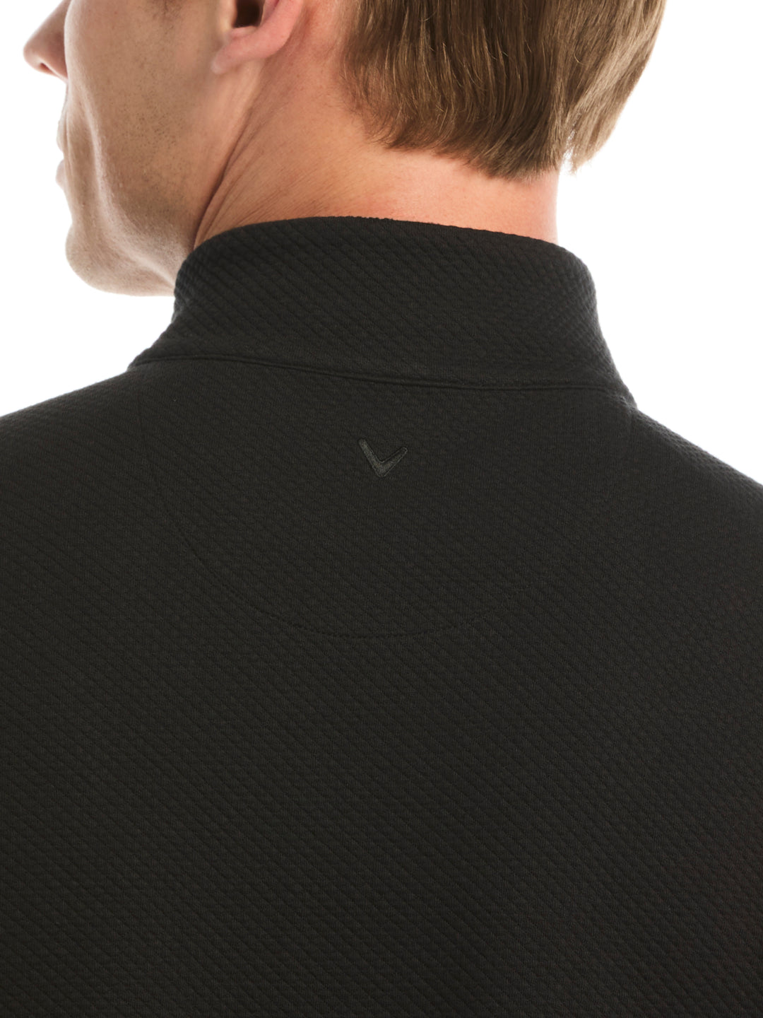 Mens Midweight Argyle Quarter Zip-Pullovers-Callaway