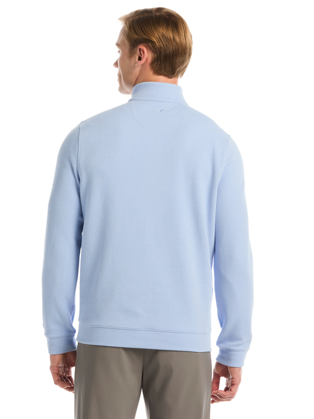 Mens Midweight Argyle Quarter Zip-Pullovers-Callaway