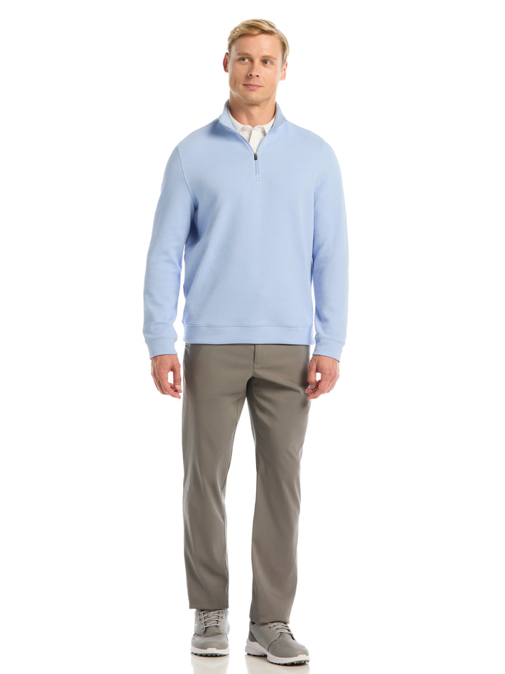 Mens Midweight Argyle Quarter Zip-Pullovers-Callaway