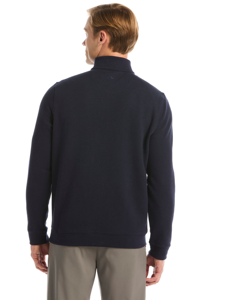 Mens Midweight Argyle Quarter Zip-Pullovers-Callaway