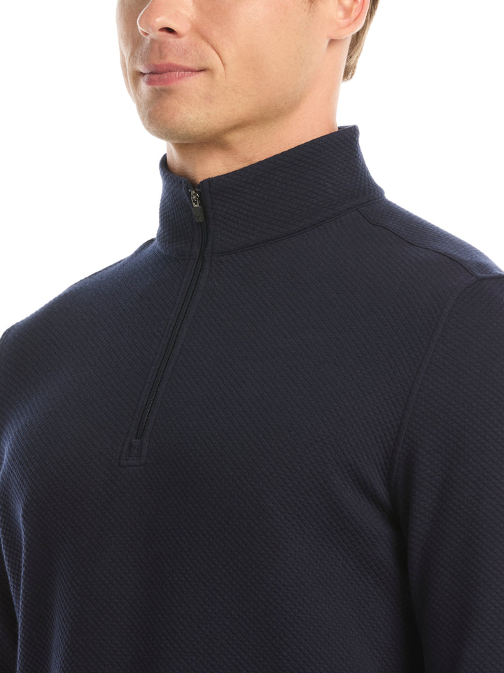 Mens Midweight Argyle Quarter Zip-Pullovers-Callaway