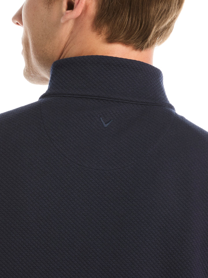 Mens Midweight Argyle Quarter Zip-Pullovers-Callaway