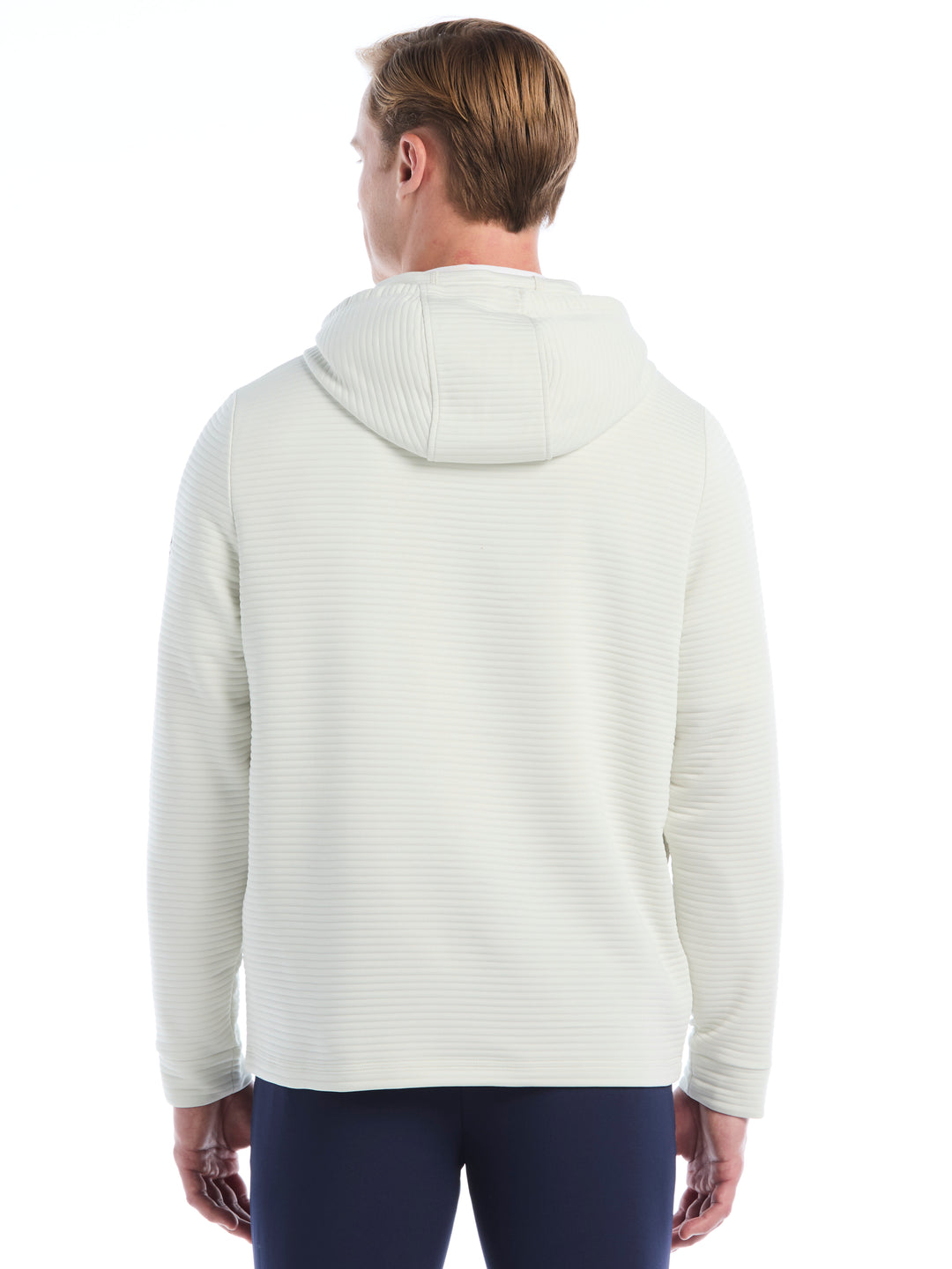 Men's Midweight Ottoman Golf Pullover Hoodie (White Onyx) 