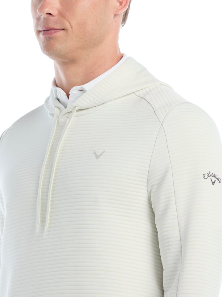 Men's Midweight Ottoman Golf Pullover Hoodie (White Onyx) 